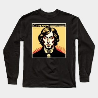 Pop Art Chopin Vinyl Record Album Long Sleeve T-Shirt